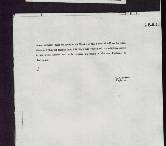 The Divorce Papers of John Theodore Talbot Fletcher - page 12