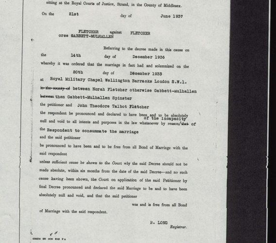 The Divorce Papers of John Theodore Talbot Fletcher - page 13