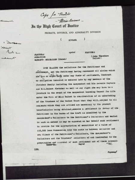 The Divorce Papers of John Theodore Talbot Fletcher - page 15