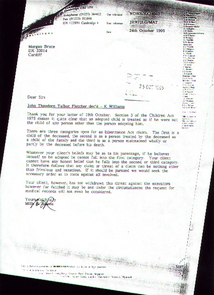 The use of the name 'Ken Williams' - click here for the main Adoption page